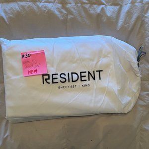 Resident King Sheet Set *White